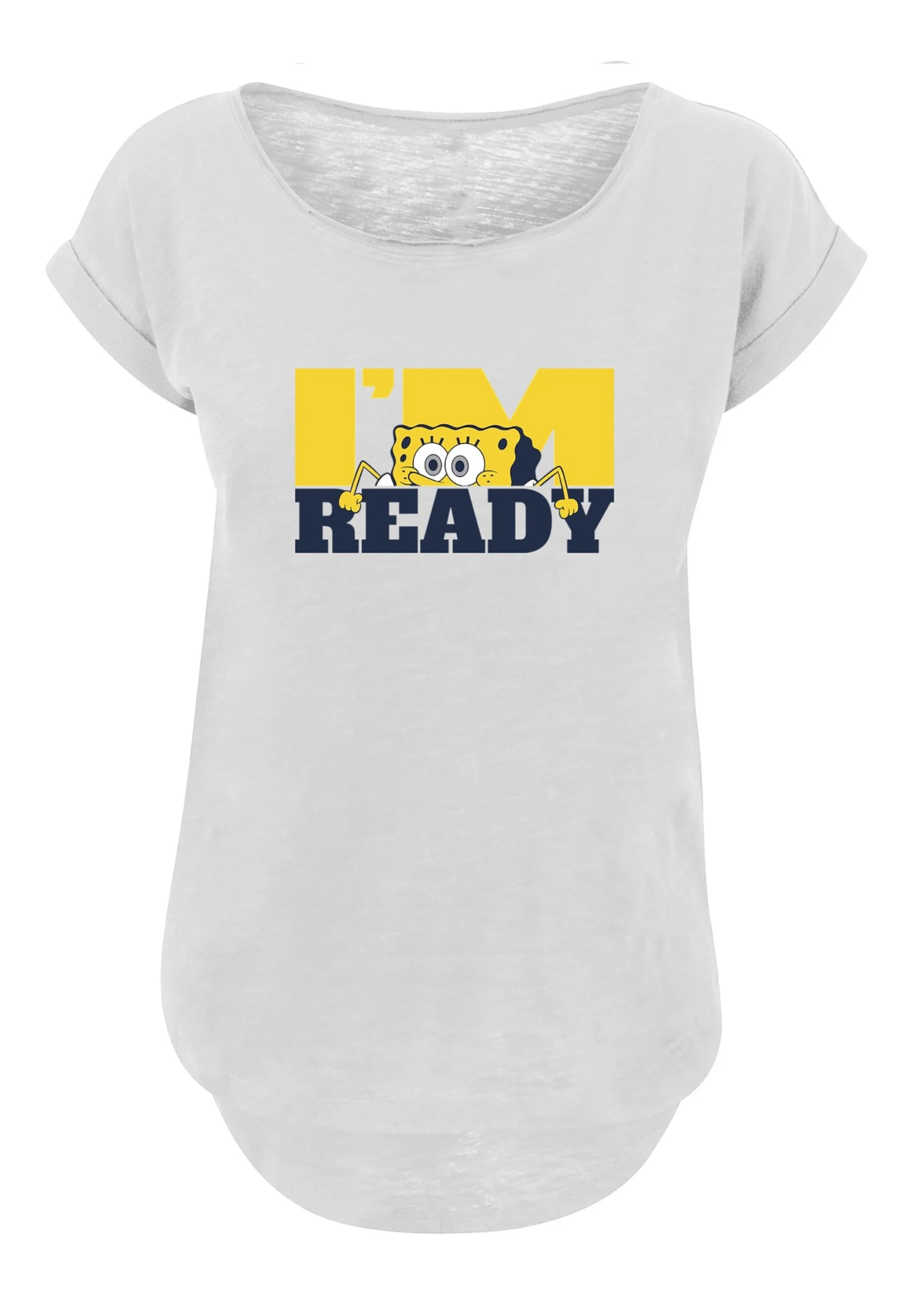 F4NT4STIC Spongebob Schwammkopf I'M Ready- T-Shirt Print - White 3 F4NT4STIC Spongebob Schwammkopf I'M Ready- T-Shirt Print - White