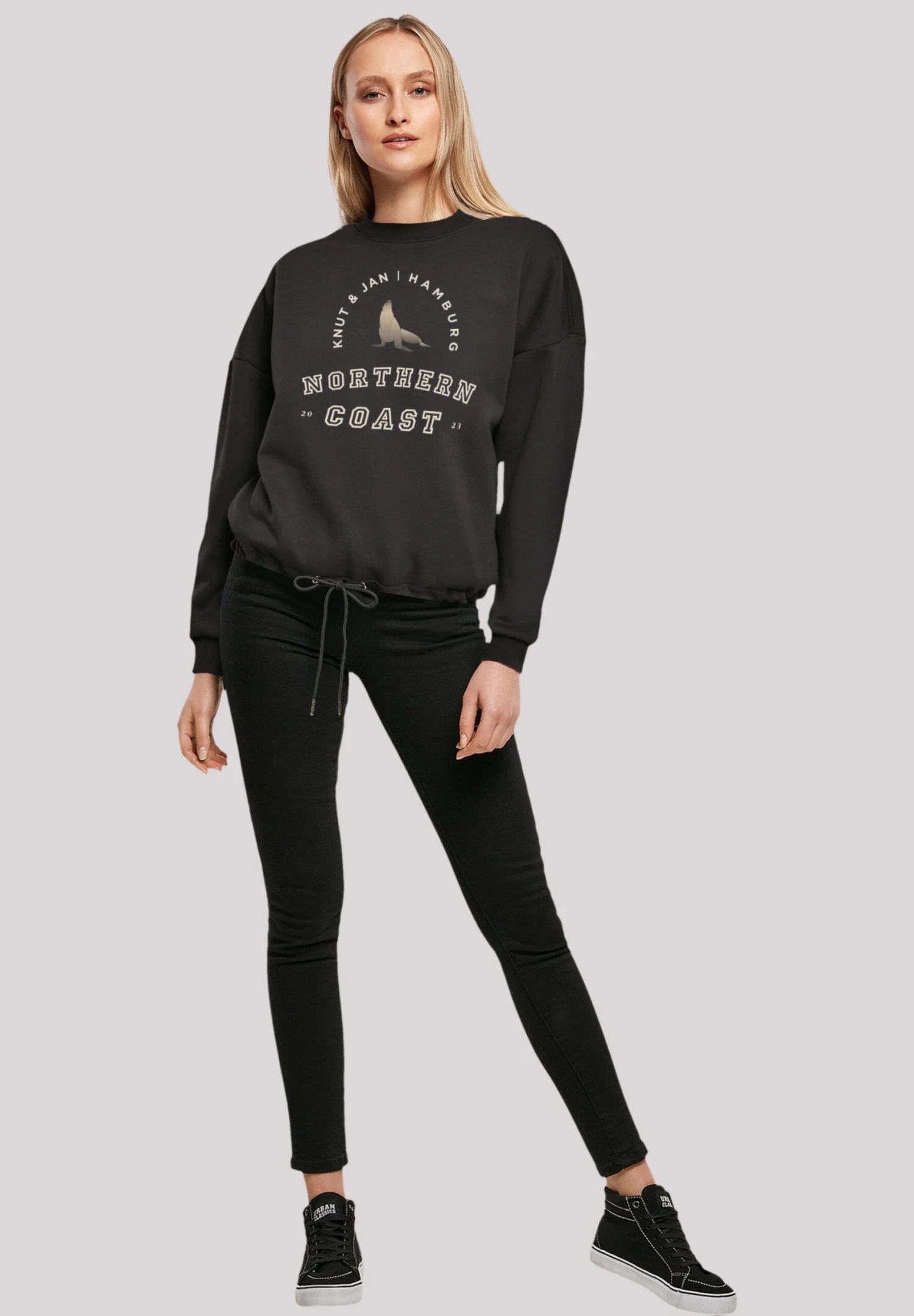 F4NT4STIC Robbe Knut & Jan Hamburg - Sweater - Schwarz 4 F4NT4STIC Robbe Knut & Jan Hamburg - Sweater - Schwarz - Afbeelding 2