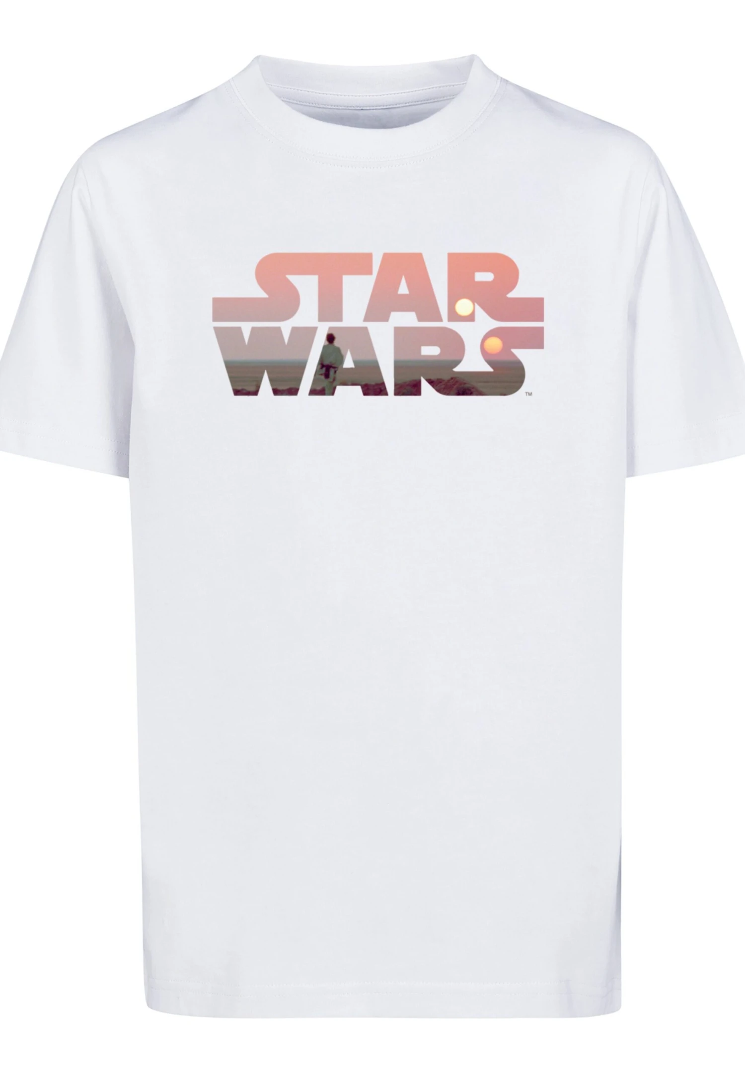 F4NT4STIC Star Wars Tatooine Logo - T-Shirt Print - White 8 F4NT4STIC Star Wars Tatooine Logo - T-Shirt Print - White - Afbeelding 6