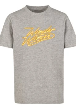 F4NT4STIC Dc Comics Neon - T-Shirt Print - Heather Grey