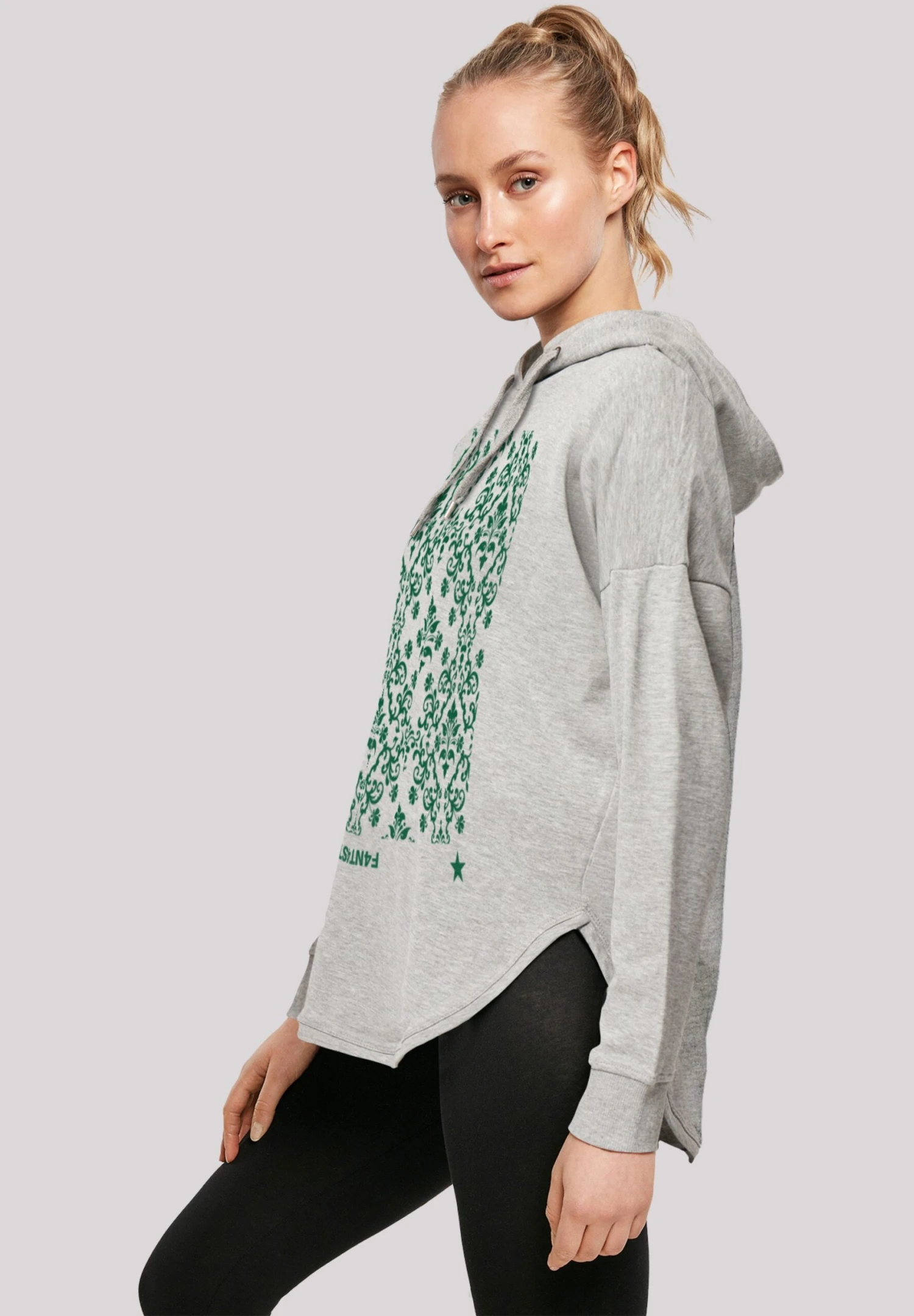 F4NT4STIC Blumen Muster- Hoodie - Grey 7 F4NT4STIC Blumen Muster- Hoodie - Grey - Afbeelding 5