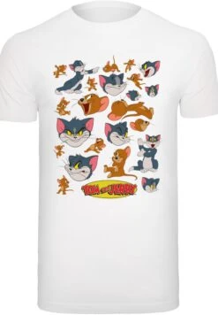 F4NT4STIC Tom Und Jerry Many Faces - T-Shirt Print - White -F4Nt4Stic 2e16554c5b4f421b9152a7320006b5a2