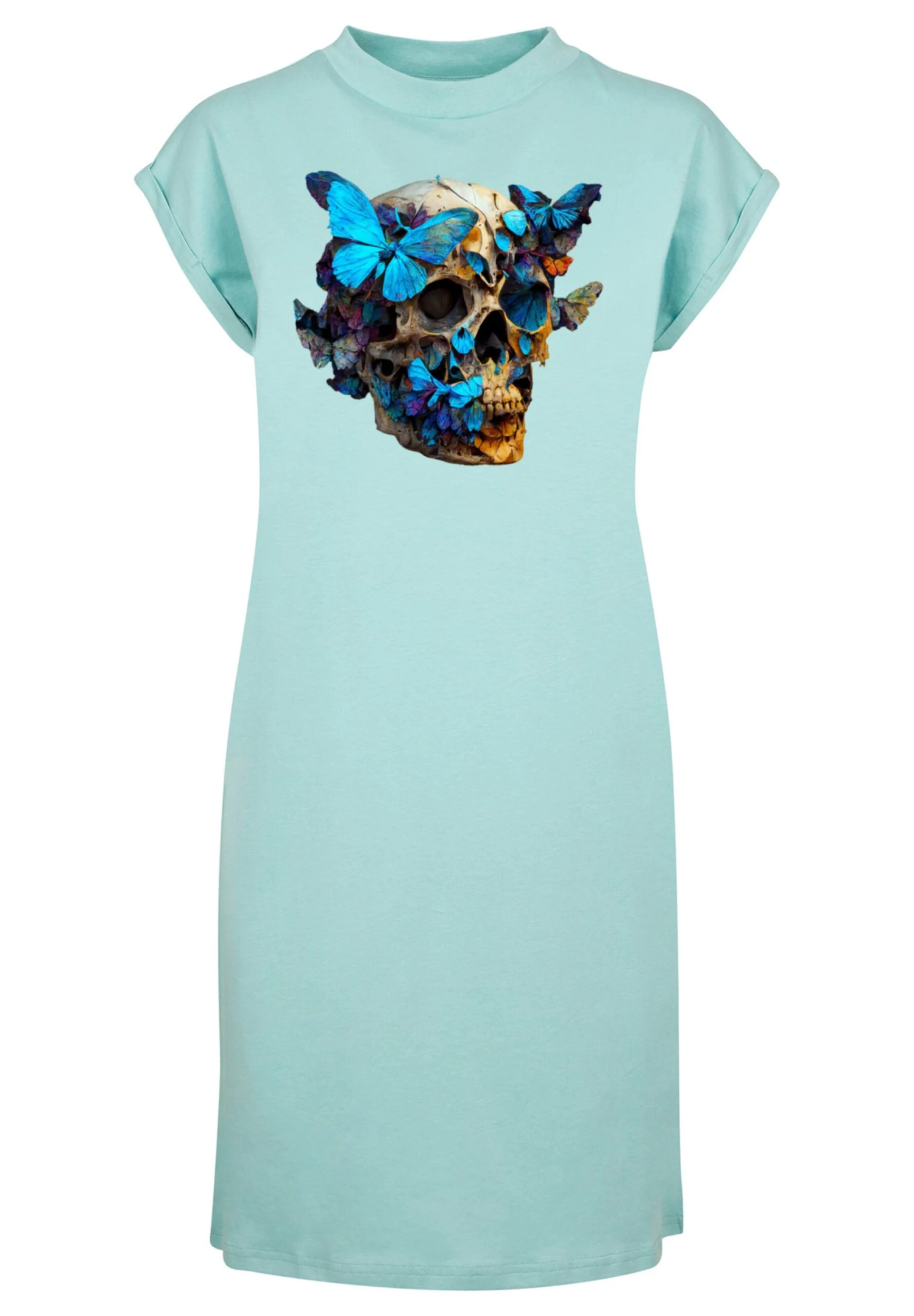 F4NT4STIC Skull- Jerseyjurk - Bluemint 8 F4NT4STIC Skull- Jerseyjurk - Bluemint - Afbeelding 6