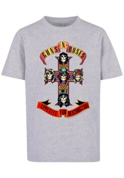 F4NT4STIC Guns 'N' Roses Band Appetite For Destruction - T-Shirt Print - Heather Grey 14 F4NT4STIC Guns 'N' Roses Band Appetite For Destruction - T-Shirt Print - Heather Grey -F4Nt4Stic 2fb1833de291431ba5cc5c3462954764