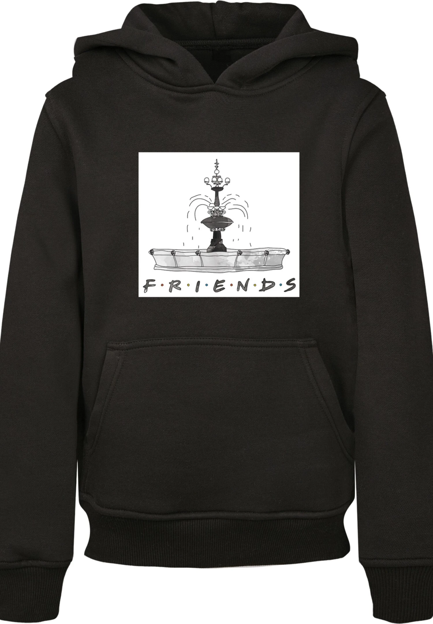 F4NT4STIC Friends Tv Serie Fountain Sketch - Hoodie - Black 8 F4NT4STIC Friends Tv Serie Fountain Sketch - Hoodie - Black - Afbeelding 6