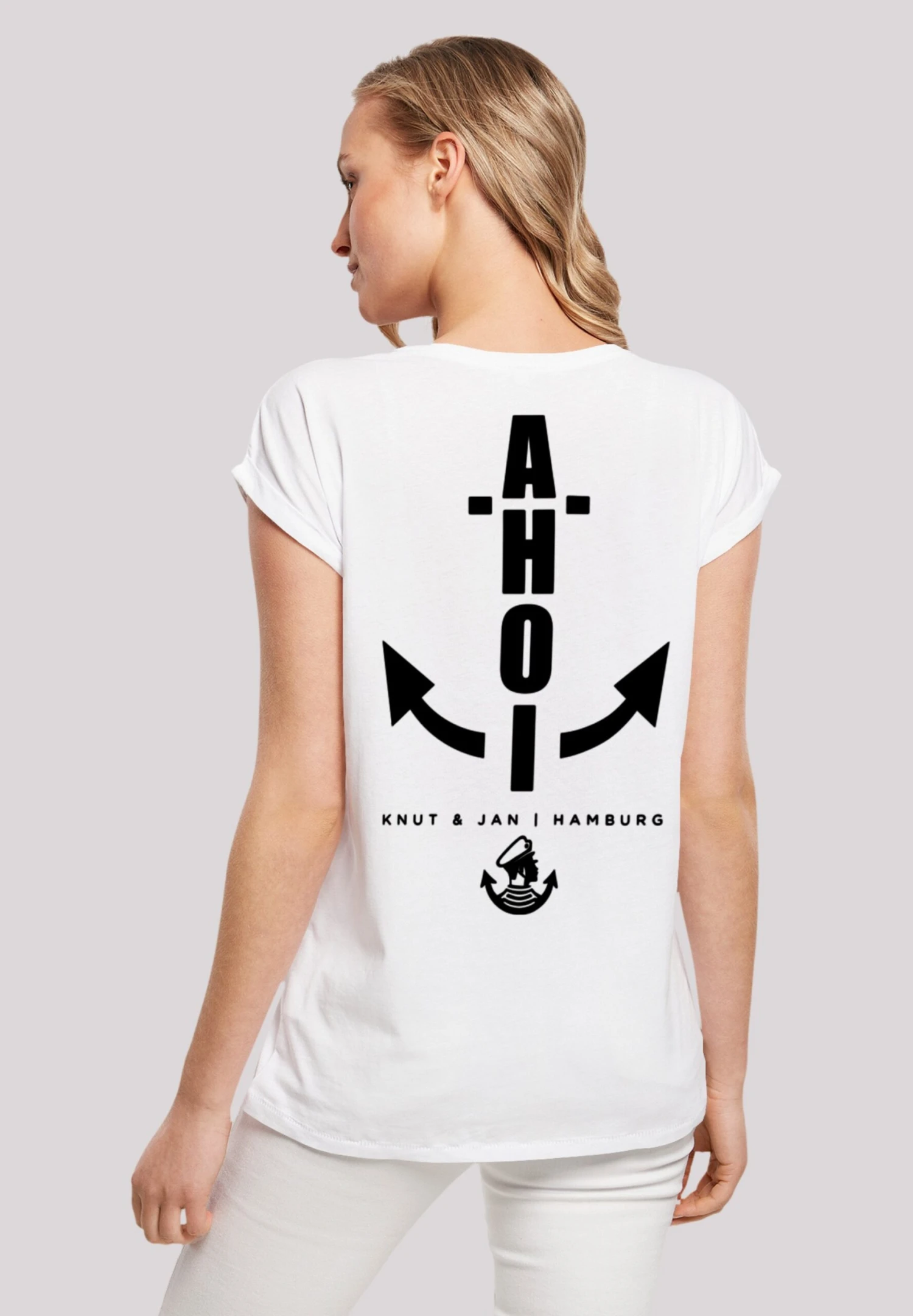 F4NT4STIC Ahoi Anker KnutJan Hamburg - T-Shirt Print - Weiß 3 F4NT4STIC Ahoi Anker KnutJan Hamburg - T-Shirt Print - Weiß