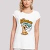 F4NT4STIC Extended ShoulderDie Familie Feuerstein Fred Yabba Dabb - T-Shirt Print - White