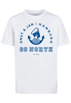 F4NT4STIC Go North Knut Jan Hamburg Logo - T-Shirt Print - Weiß 14 F4NT4STIC Go North Knut Jan Hamburg Logo - T-Shirt Print - Weiß -F4Nt4Stic 32fe93344fa94b9aa30b33ae1f72c0b5