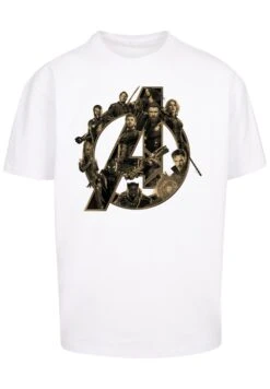 F4NT4STIC Marvel Avengers Infinity War Marvel Logo - T-Shirt Print - White -F4Nt4Stic 334029e5bce34c5784efb66d0e7ac2ef