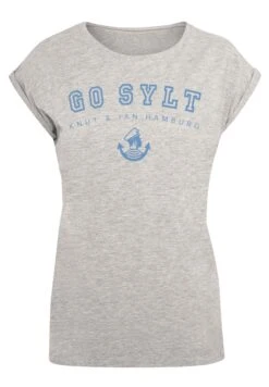 F4NT4STIC Go Sylt - T-Shirt Print - Heather Grey
