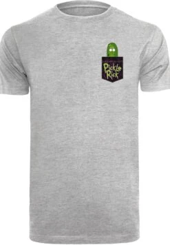 F4NT4STIC Rick And Morty Pickle Rick - T-Shirt Print - Heather Grey 14 F4NT4STIC Rick And Morty Pickle Rick - T-Shirt Print - Heather Grey -F4Nt4Stic 3607e0f743634f9593b6afc0c0323fe4