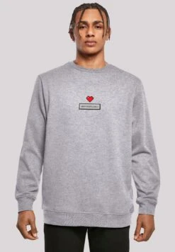 F4NT4STIC Pixel Herz Happy New Year Silvester - Sweater - Heather Grey 11 F4NT4STIC Pixel Herz Happy New Year Silvester - Sweater - Heather Grey -F4Nt4Stic 373c59f4ca7d4571a20fe1f1a7bec278