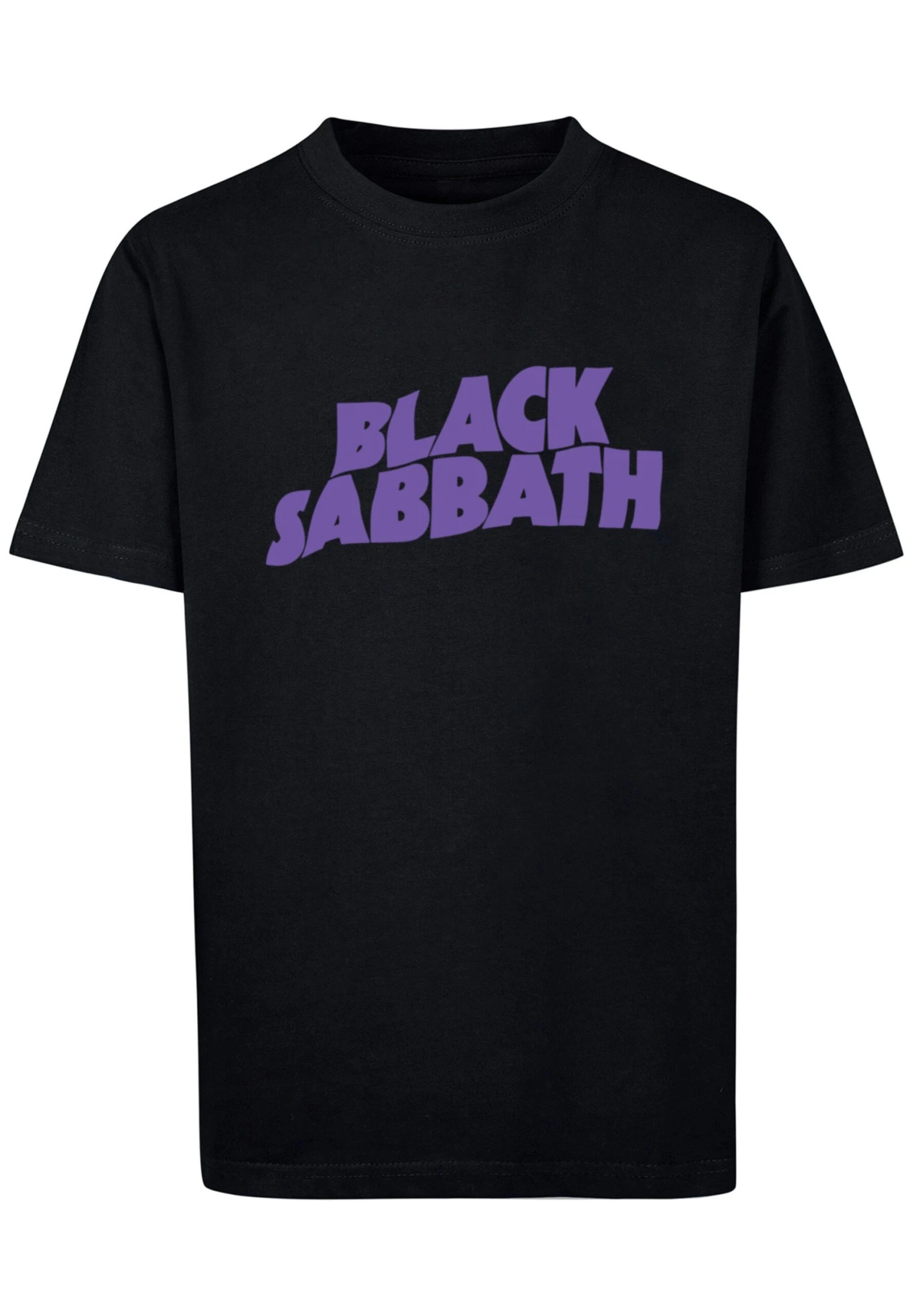 F4NT4STIC Black Sabbath Heavy Metal Band Wavy Logo - T-Shirt Print - Black 5 F4NT4STIC Black Sabbath Heavy Metal Band Wavy Logo - T-Shirt Print - Black - Afbeelding 3
