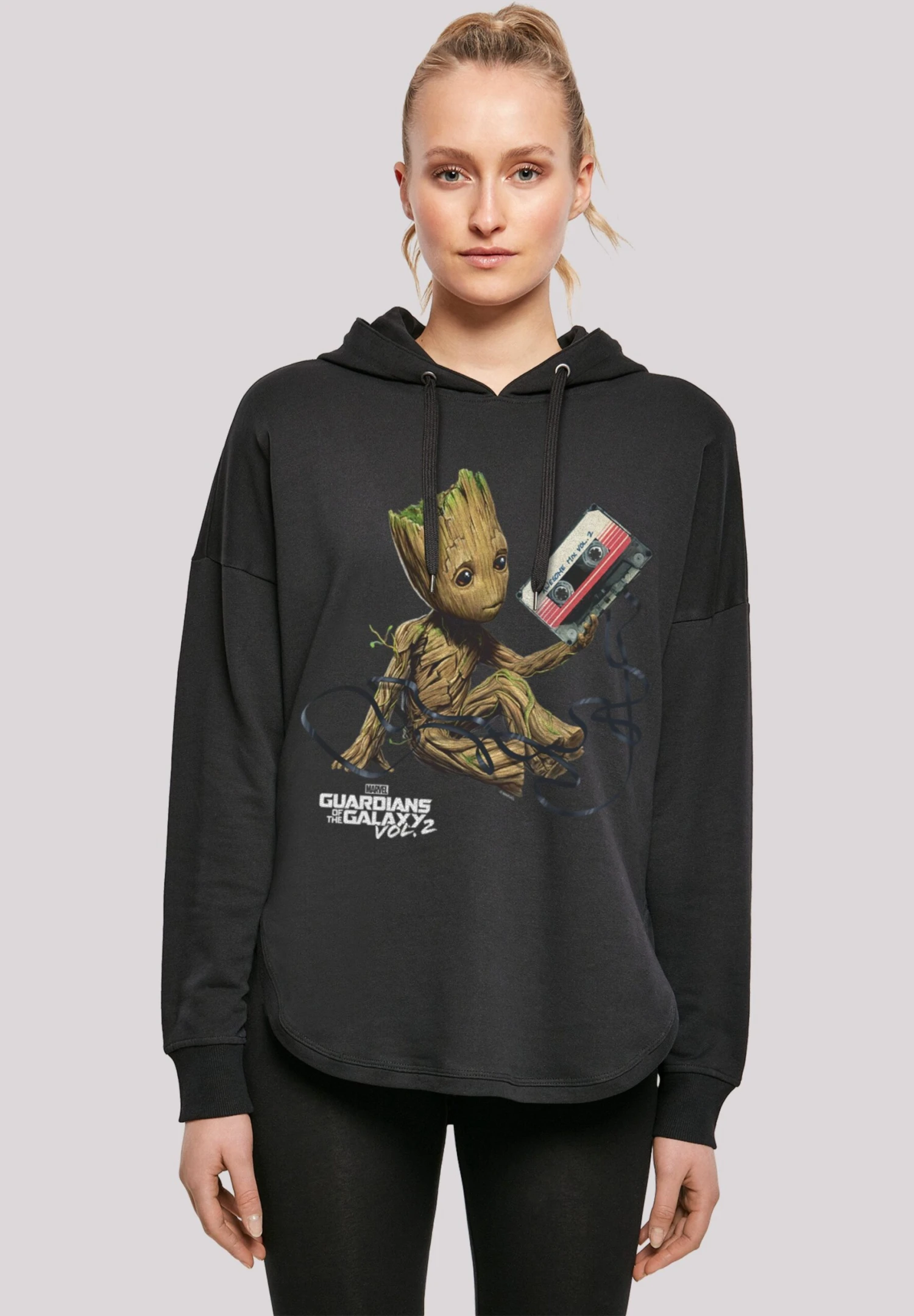 F4NT4STIC Marvel Guardians Of The Galaxy Vol2 Groot Tape - Hoodie - Black 3 F4NT4STIC Marvel Guardians Of The Galaxy Vol2 Groot Tape - Hoodie - Black