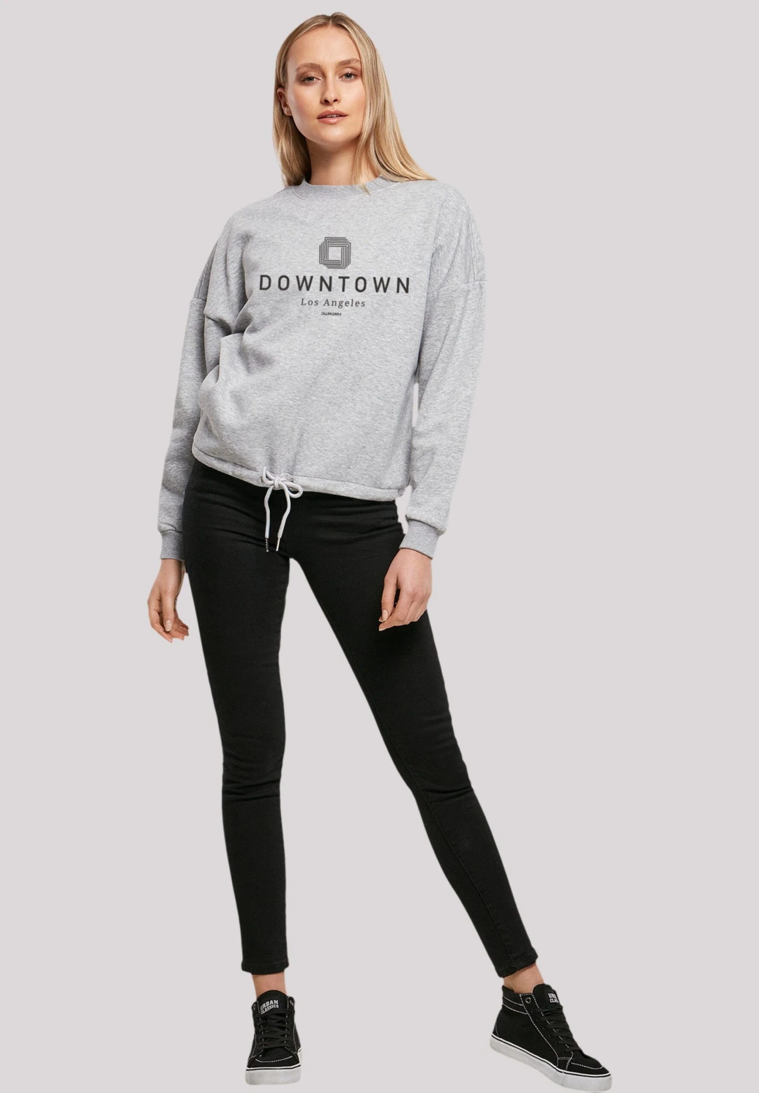 F4NT4STIC Downtown La - Sweater - Heather Grey 4 F4NT4STIC Downtown La - Sweater - Heather Grey - Afbeelding 2