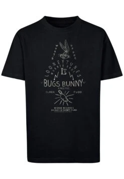F4NT4STIC Looney Tunes Bugs Bunny A Wild Hare - T-Shirt Print - Black -F4Nt4Stic 396423e3902e4dbba15296e828561643
