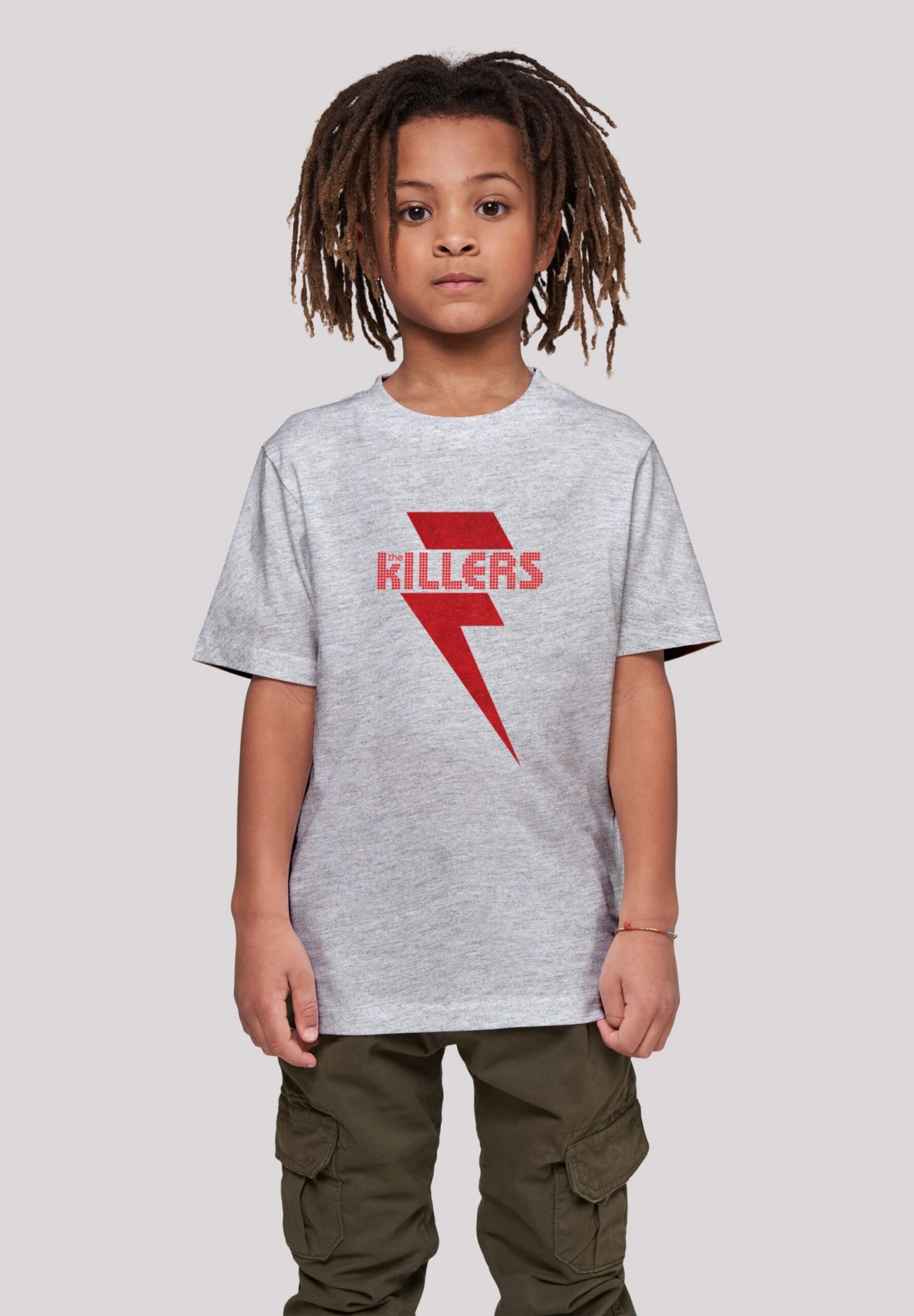 F4NT4STIC The Killers Rock Band Red Bolt - T-Shirt Print - Heather Grey 4 F4NT4STIC The Killers Rock Band Red Bolt - T-Shirt Print - Heather Grey - Afbeelding 2