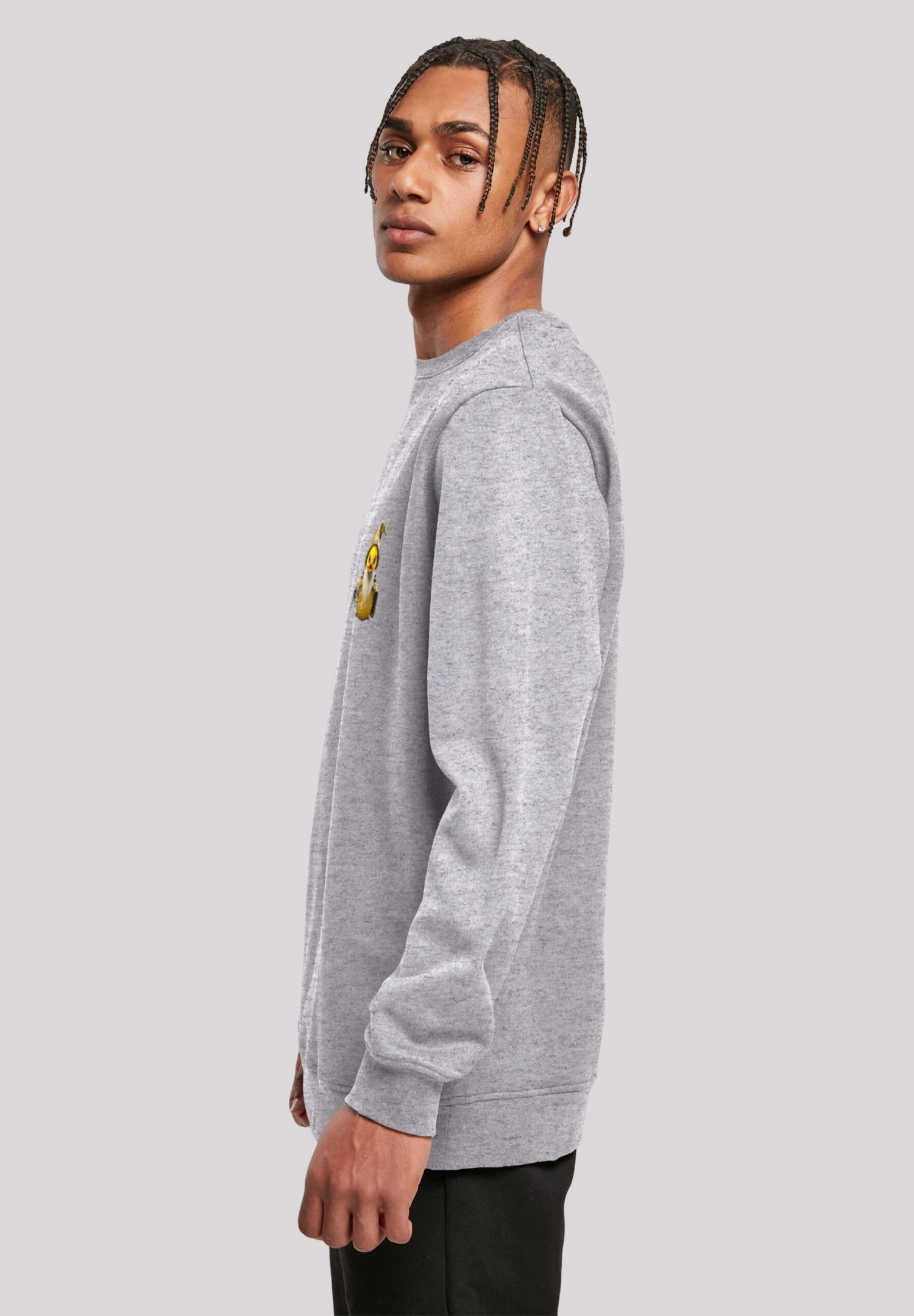 F4NT4STIC Rubber Duck Wizard Crew - Sweater - Heather Grey 6 F4NT4STIC Rubber Duck Wizard Crew - Sweater - Heather Grey - Afbeelding 4