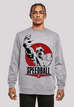 F4NT4STIC Retro Gaming Speedball 2 Boxart - Sweater - Heather Grey
