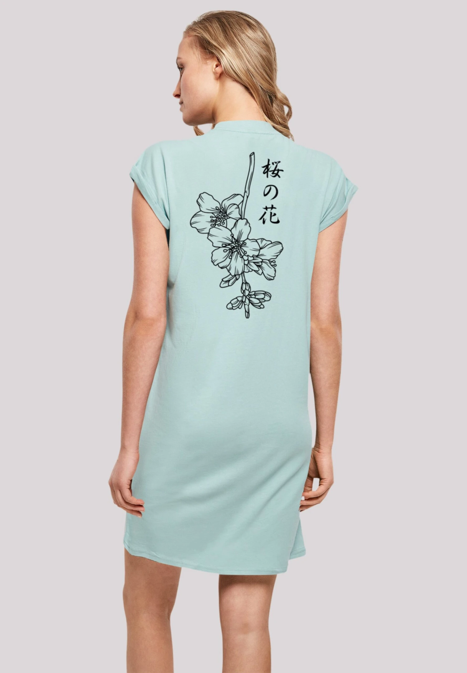 F4NT4STIC Japan Flower - Jerseyjurk - Bluemint 3 F4NT4STIC Japan Flower - Jerseyjurk - Bluemint