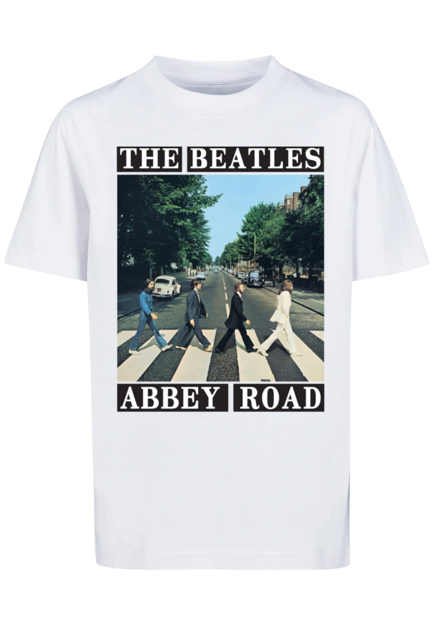 F4NT4STIC The Beatles Band Abbey Road - T-Shirt Print - White 8 F4NT4STIC The Beatles Band Abbey Road - T-Shirt Print - White - Afbeelding 6
