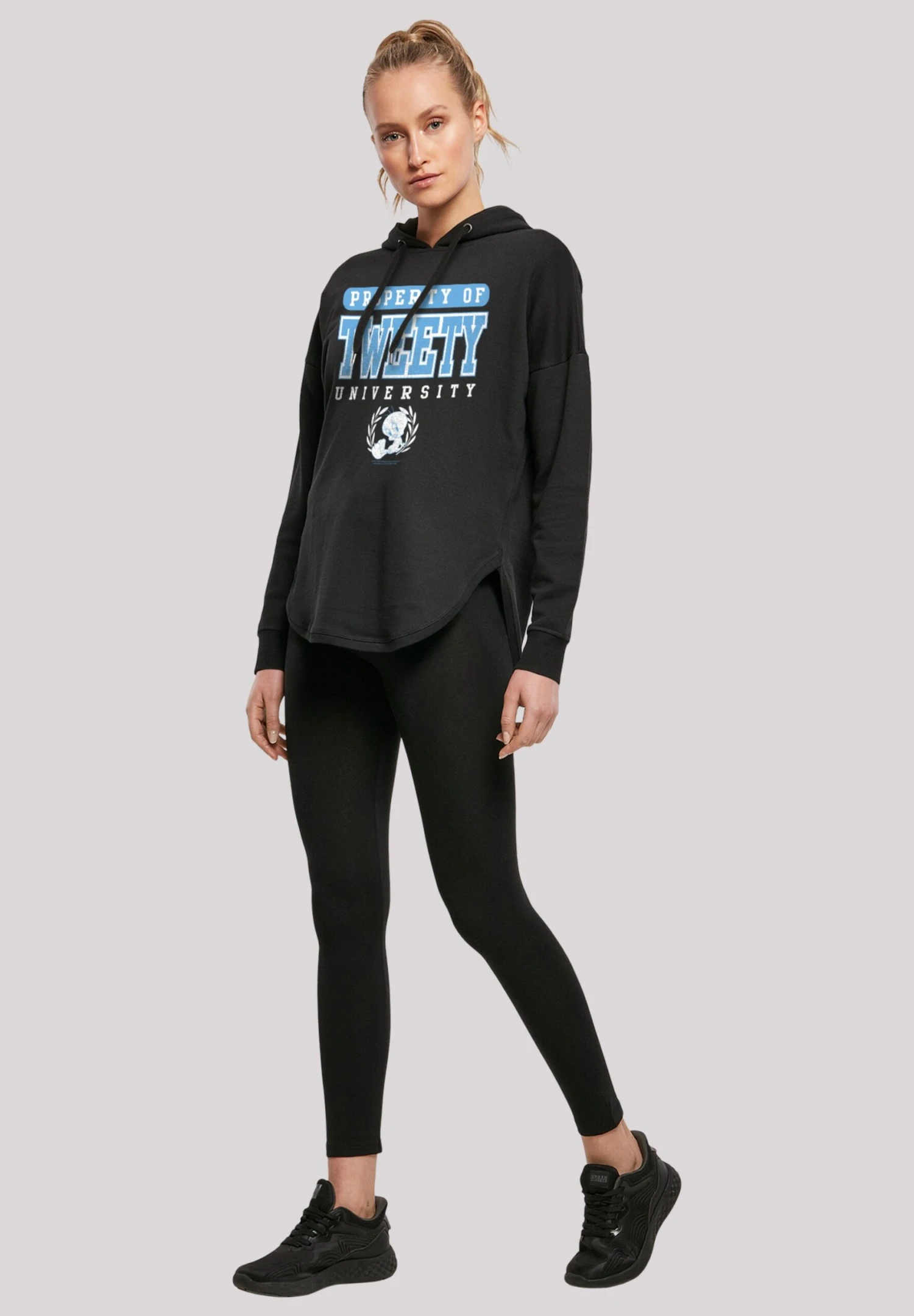 F4NT4STIC Looney Tunes Tweety Property Of University - Hoodie - Black 4 F4NT4STIC Looney Tunes Tweety Property Of University - Hoodie - Black - Afbeelding 2