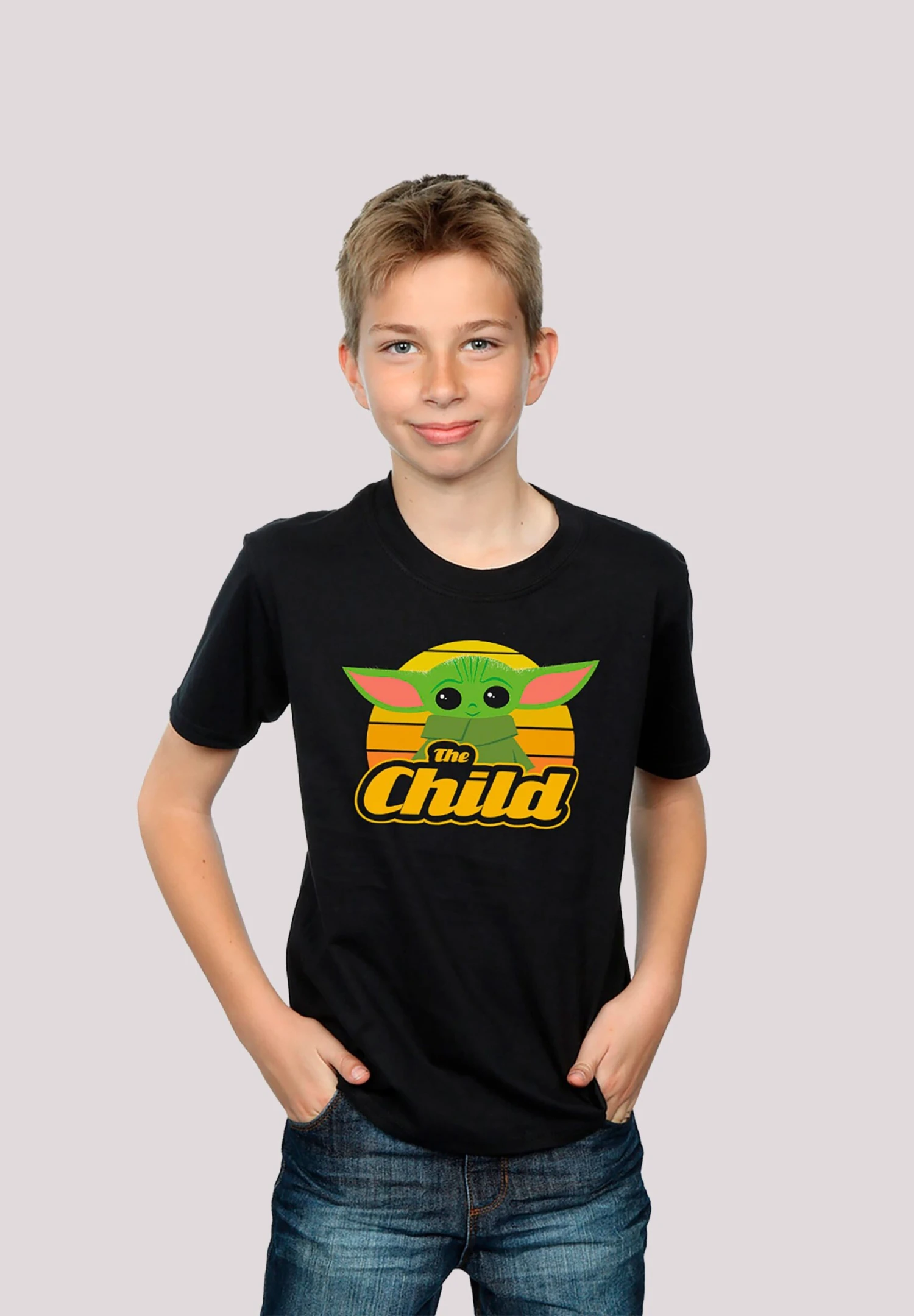 F4NT4STIC Star Wars The Mandalorian The Child Retro - Krieg Der St - T-Shirt Print - Black 3 F4NT4STIC Star Wars The Mandalorian The Child Retro - Krieg Der St - T-Shirt Print - Black