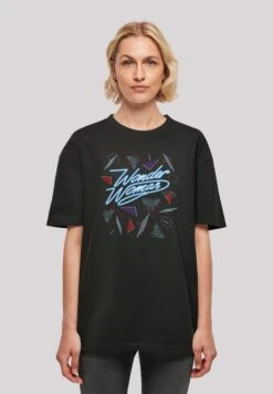 F4NT4STIC Dc Comics Mix - T-Shirt Print - Black