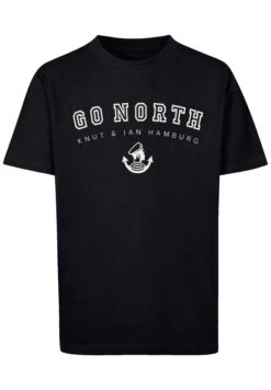 F4NT4STIC Go North Knut Jan Hamburg - T-Shirt Print - Schwarz -F4Nt4Stic 3d64afb83d3243d793c7f0b11b50076f