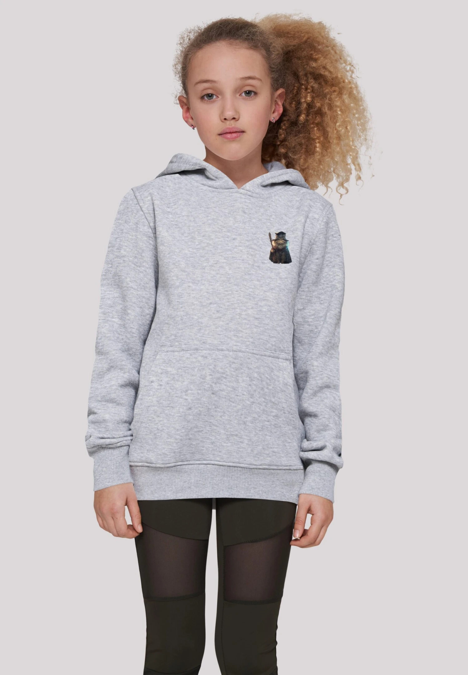 F4NT4STIC Wizard Cat Unisex - Hoodie - Heather Grey 4 F4NT4STIC Wizard Cat Unisex - Hoodie - Heather Grey - Afbeelding 2