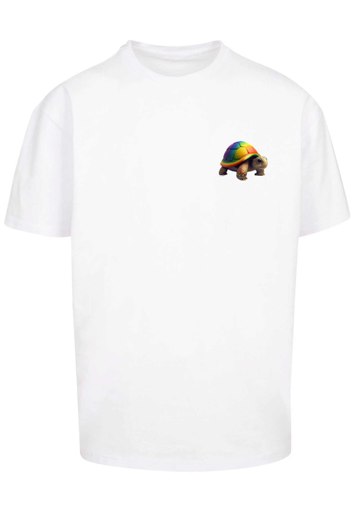 F4NT4STIC Rainbow Turtle - T-Shirt Print - Weiß 8 F4NT4STIC Rainbow Turtle - T-Shirt Print - Weiß - Afbeelding 6