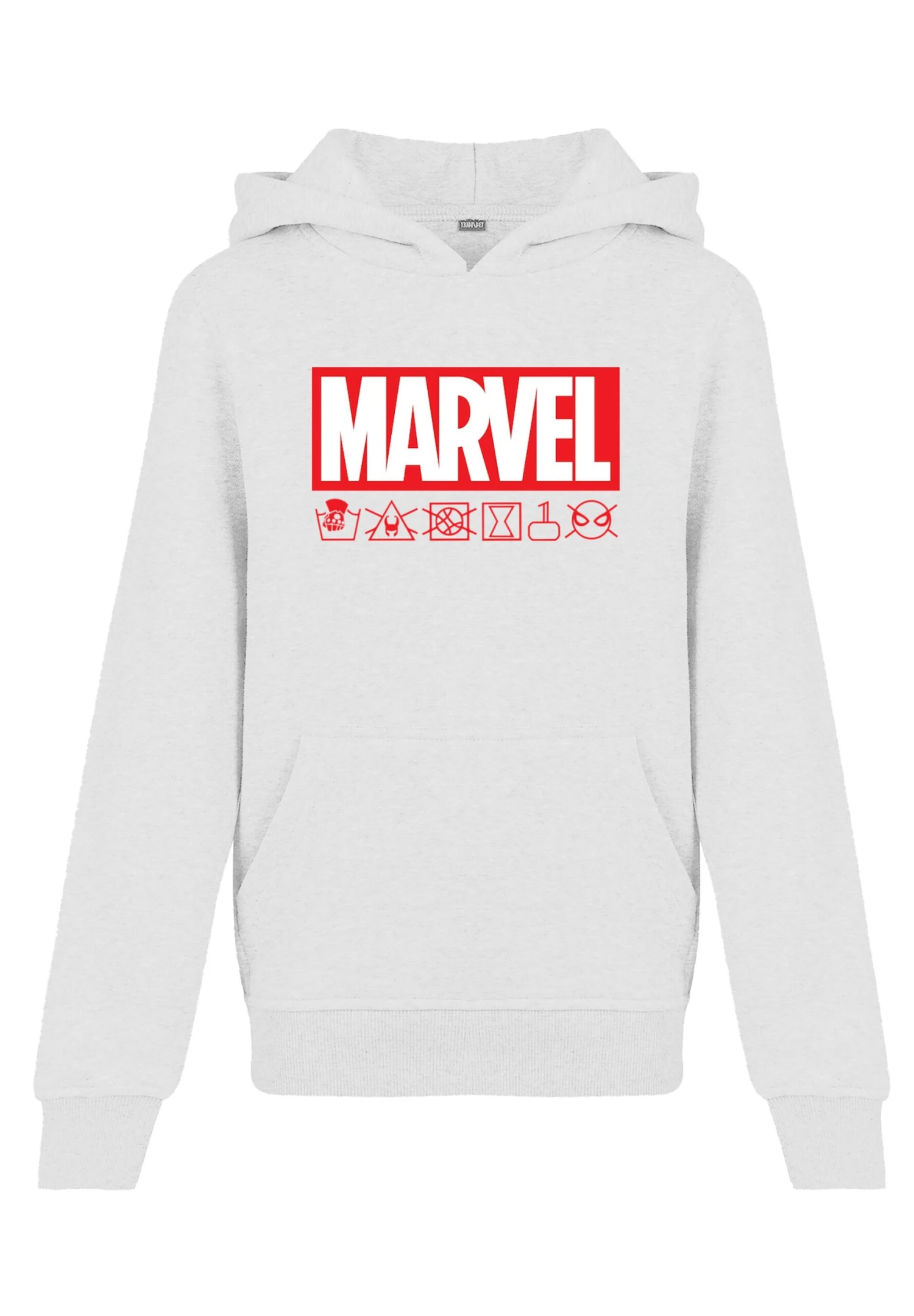 F4NT4STIC Marvel Logo Waschsymbole - Premium Superhelden Iron Captain- Hoodie - White 4 F4NT4STIC Marvel Logo Waschsymbole - Premium Superhelden Iron Captain- Hoodie - White - Afbeelding 2