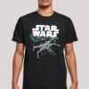 F4NT4STIC Star Wars The Last Jedi X Wing - T-Shirt Print - Black