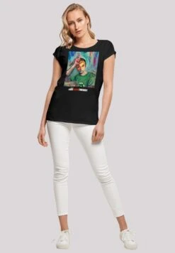 F4NT4STIC Extended Shoulder Shirt 'Big Bang Theory Sheldon Loser Painting' - T-Shirt Print - Black -F4Nt4Stic 412aa912de18489fa2c490ef44dbe42c