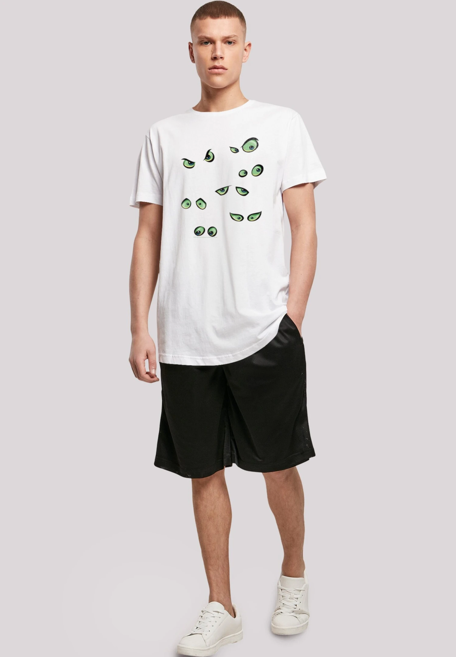 F4NT4STIC Scooby Doo Scary Eyes - T-Shirt Print - White 4 F4NT4STIC Scooby Doo Scary Eyes - T-Shirt Print - White - Afbeelding 2