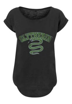 F4NT4STIC Harry Potter Slytherin Wappen Premium Film Movie Tv Comi - T-Shirt Print - Black