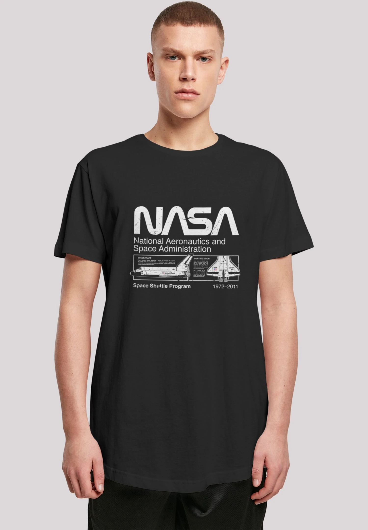 F4NT4STIC Nasa Space Shuttle - T-Shirt Print - Black 3 F4NT4STIC Nasa Space Shuttle - T-Shirt Print - Black