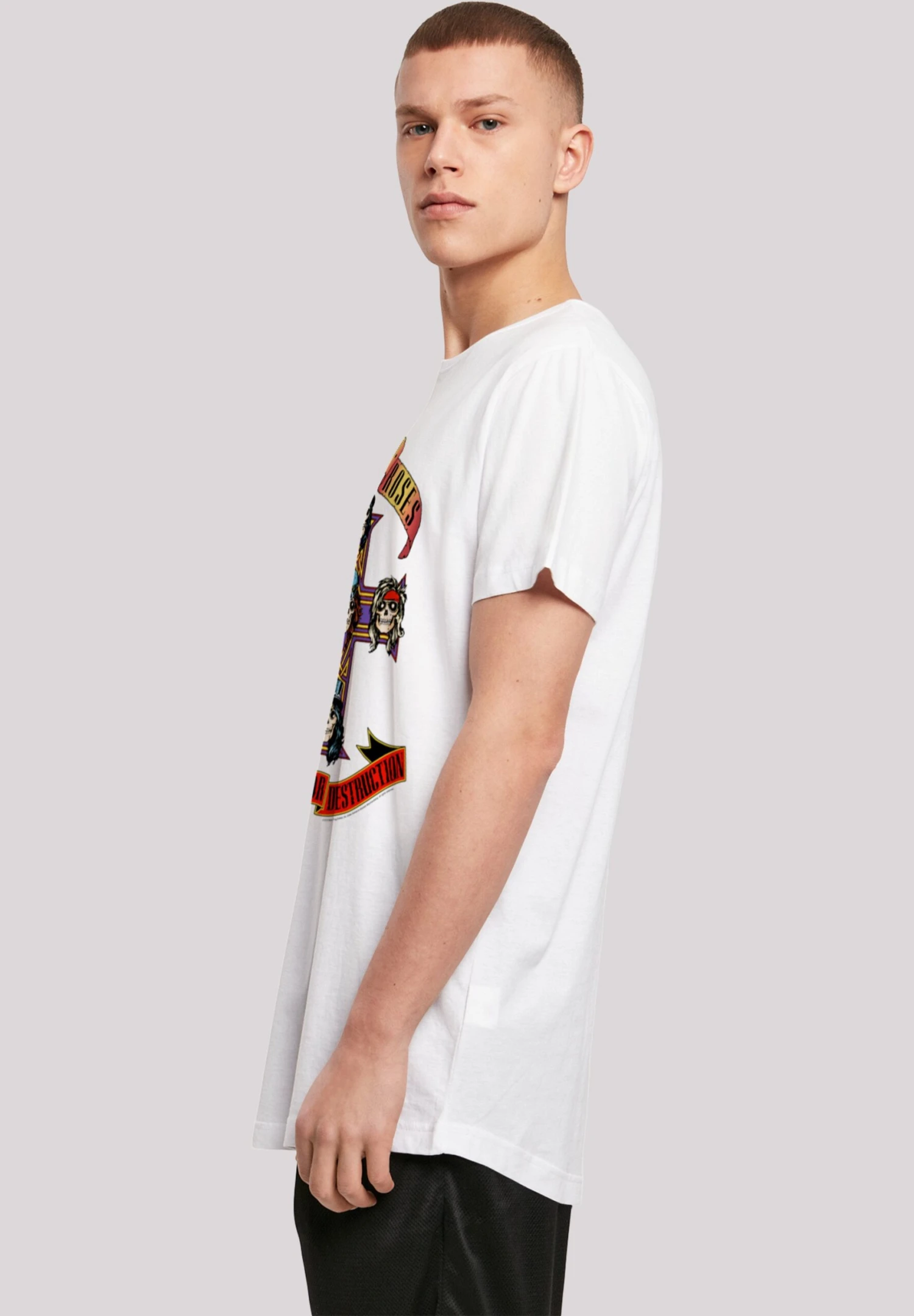 F4NT4STIC Guns 'N' Roses Band - T-Shirt Print - White 7 F4NT4STIC Guns 'N' Roses Band - T-Shirt Print - White - Afbeelding 5