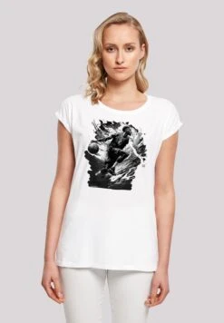 F4NT4STIC Basketball Splash Sport Short Sleeve- T-Shirt Print - Weiß