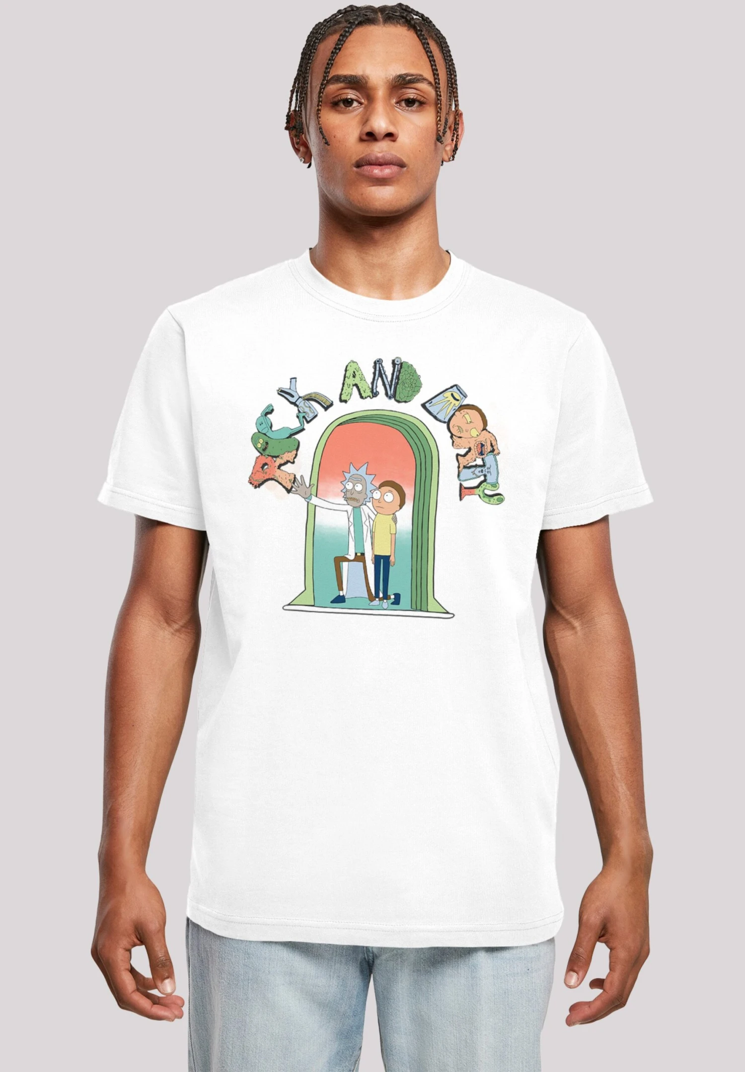 F4NT4STIC Rick And Morty Icon - T-Shirt Print - White 3 F4NT4STIC Rick And Morty Icon - T-Shirt Print - White