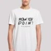 F4NT4STIC 'Friends How You Doin?' - T-Shirt Print - White