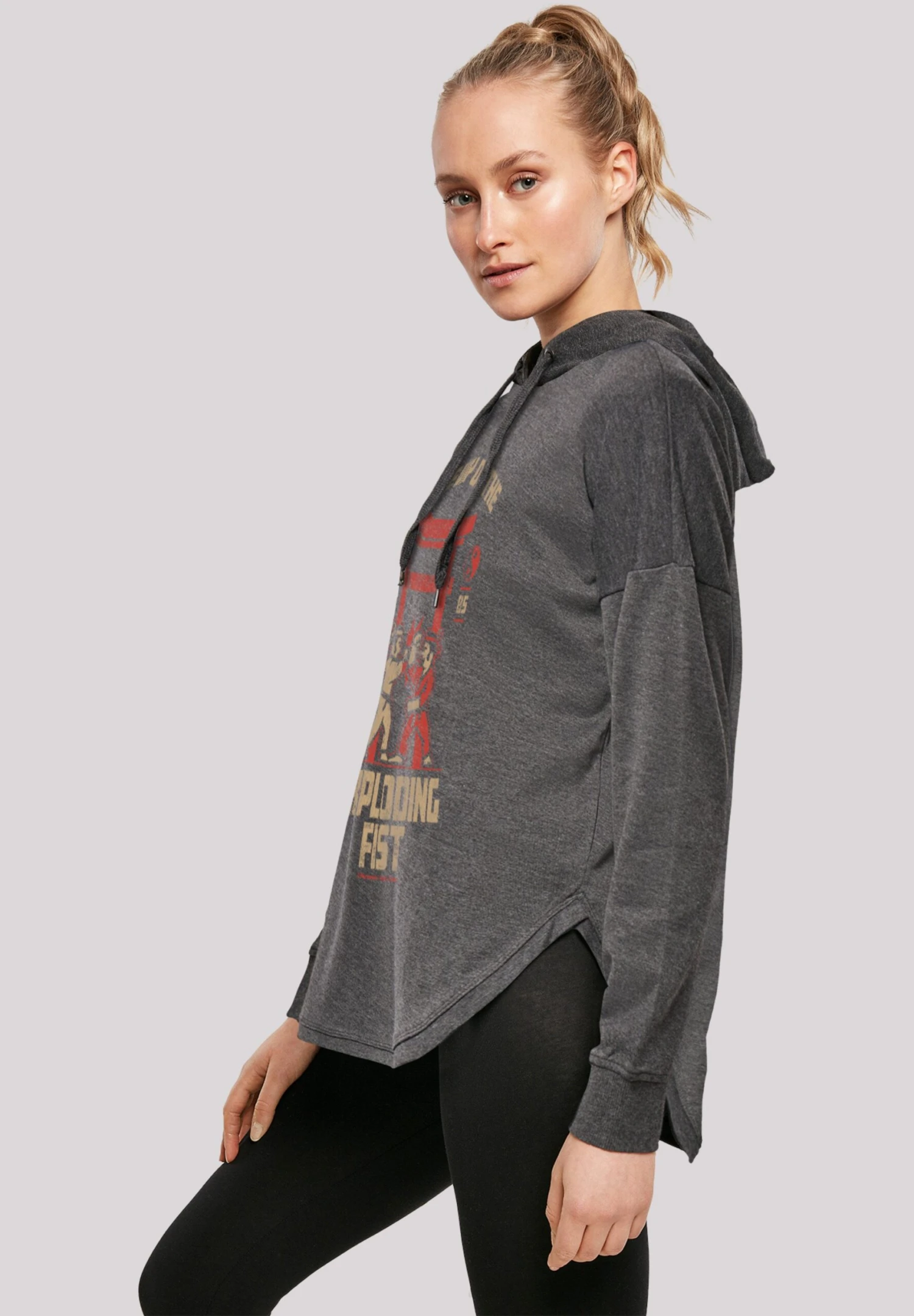 F4NT4STIC Retro Gaming The Way Of The Exploding Fist - Hoodie - Charcoal 7 F4NT4STIC Retro Gaming The Way Of The Exploding Fist - Hoodie - Charcoal - Afbeelding 5