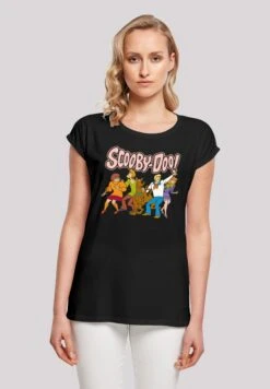 F4NT4STIC Scooby Doo Classic Group - T-Shirt Print - Black