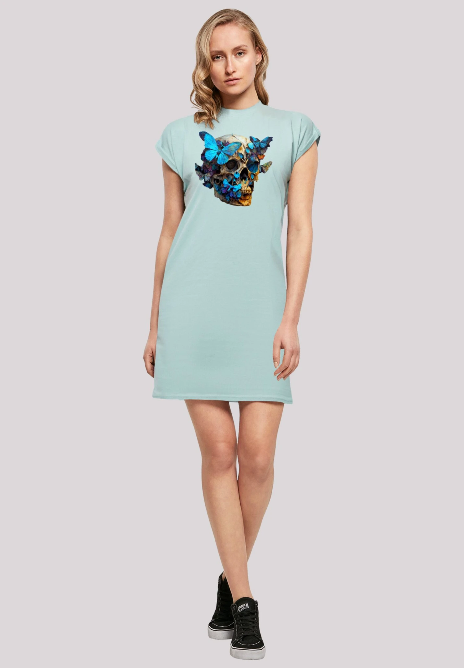 F4NT4STIC Skull- Jerseyjurk - Bluemint 4 F4NT4STIC Skull- Jerseyjurk - Bluemint - Afbeelding 2