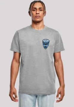 F4NT4STIC Dc Comics Arrow StarlingBadge - T-Shirt Print - Heather Grey