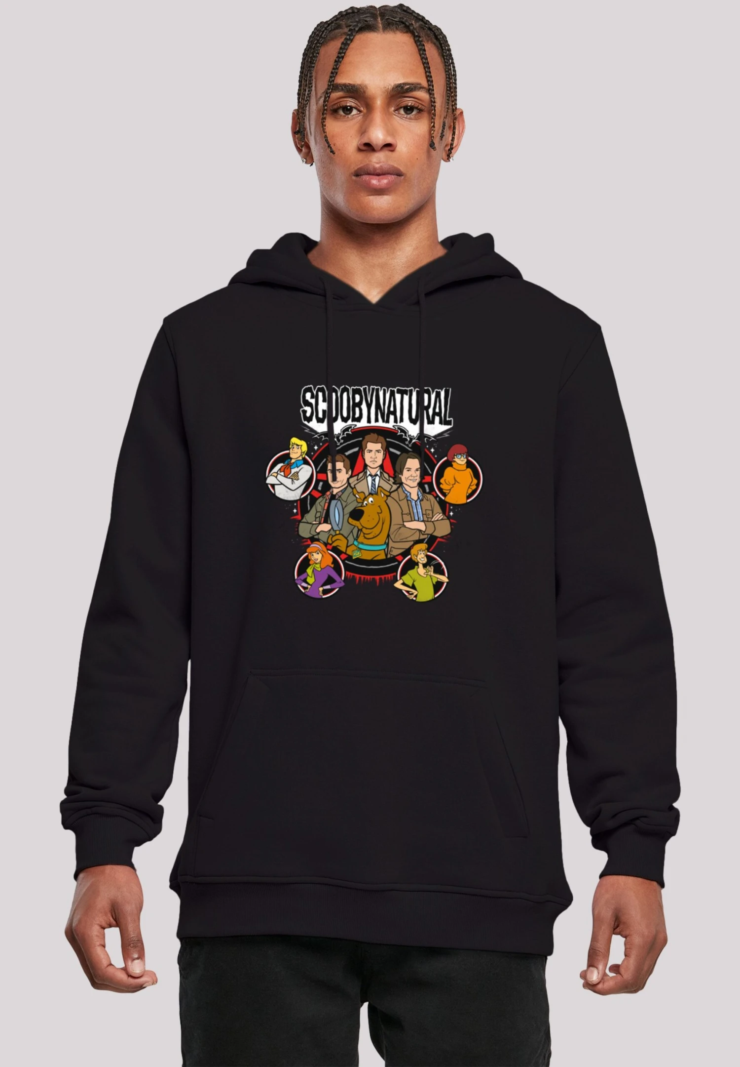 F4NT4STIC Scooby Doo Boys Characters Star - Sweater - Black 3 F4NT4STIC Scooby Doo Boys Characters Star - Sweater - Black