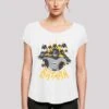 F4NT4STIC Long Cut Batman Tv Serie Nananana - T-Shirt Print - White