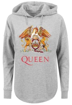 F4NT4STIC Queen Rockband Classic Crest - Hoodie - Grey -F4Nt4Stic 4806ba894003492b92fe38a7a745420a