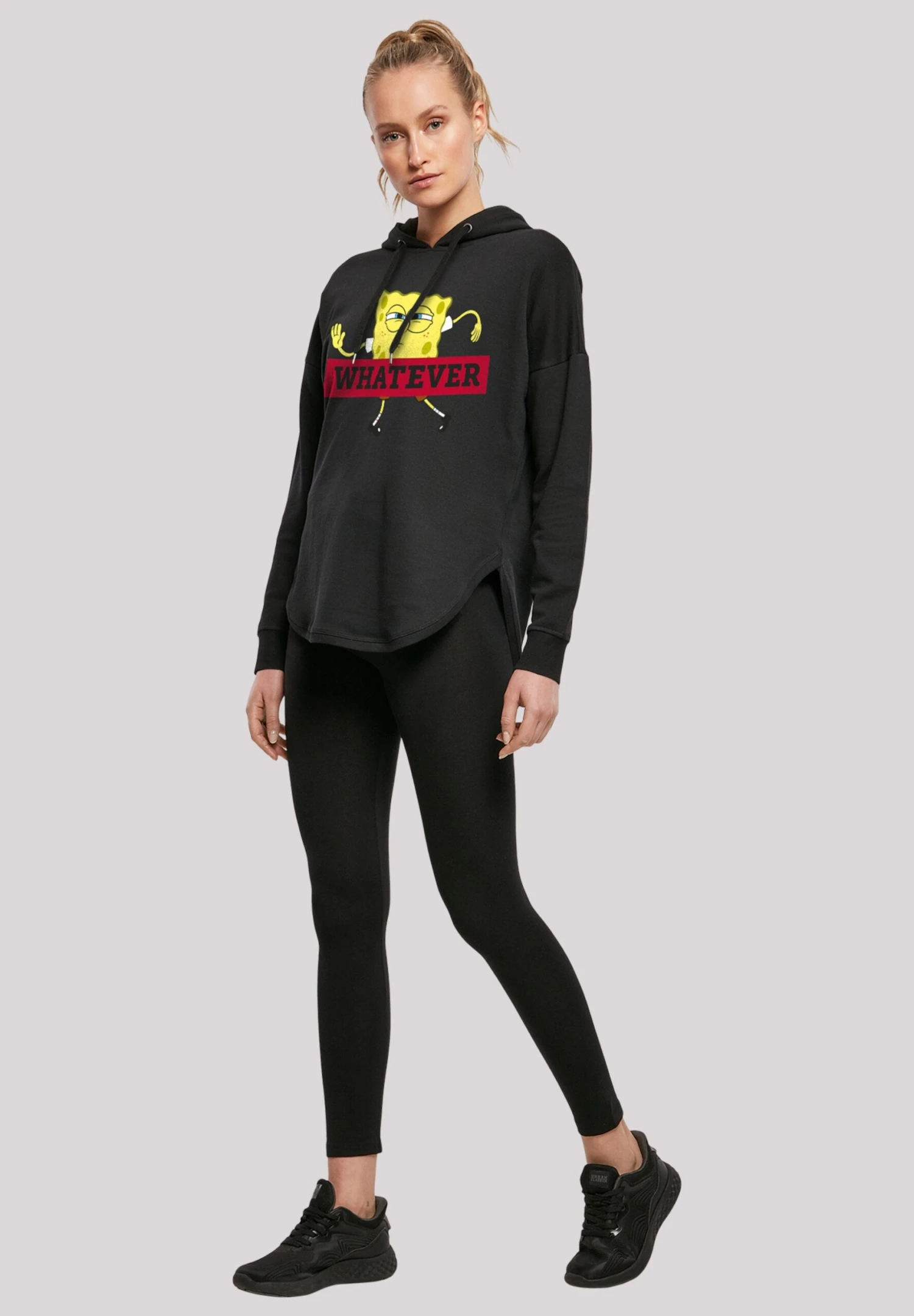 F4NT4STIC Spongebob Schwammkopf Whatever - Hoodie - Black 4 F4NT4STIC Spongebob Schwammkopf Whatever - Hoodie - Black - Afbeelding 2