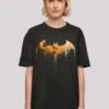 F4NT4STIC Batman Superheld Comic Arkham Knight Halloween Moon Logo - T-Shirt Print - Black -F4Nt4Stic 4972fde2699948eabfe7488ca975c47b